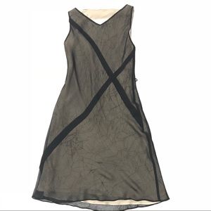 Max Studio by Leon Max Vintage Black 90s Cocktail Dress Sz Small